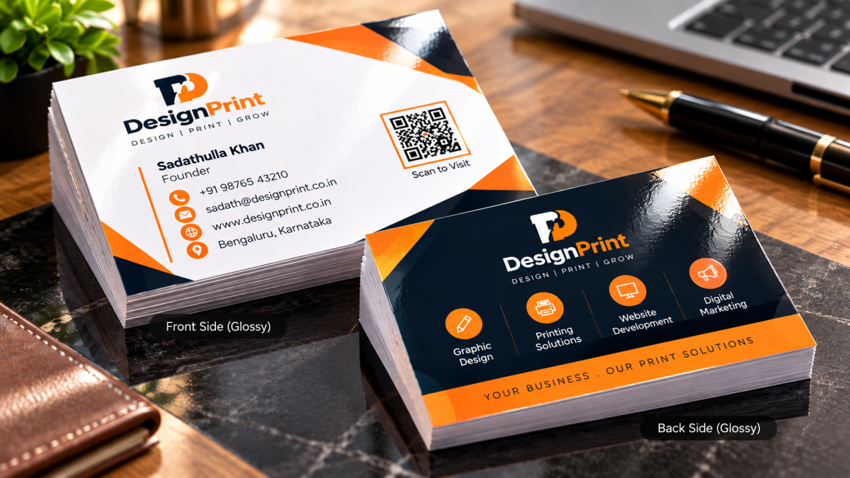 Business Cards — Single Sided (Design Only)